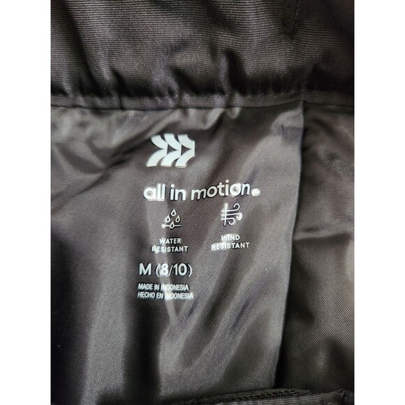 ALL IN MOTION Kids Black Snow Waterproof Ski Pants Size M (8/10) *NWT* - Picture 3 of 5